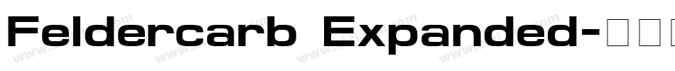 Feldercarb Expanded字体转换